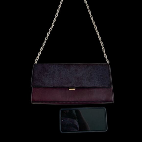 Lily & Ivy   Leather Purse  Clutch    Deep Purple  Excellent condition - Picture 4 of 10